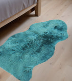 2' X 3' Steel Blue Shag Area Rug