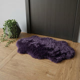 2' X 3' Purple New Zealand Natural Sheepskin Rug