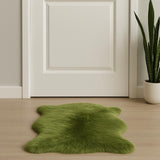 2' X 3' Sage New Zealand Lambs Wool Area Rug