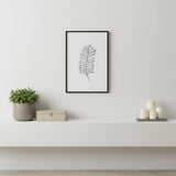 Black And Silver Metal Peacock Feather Wall Decor