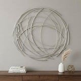26" X 26" Silver Metal Circle