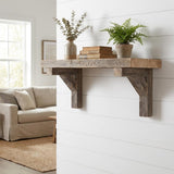 Set Of Two Natural Weathered Gray Corbels