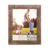 10" x 10" Brown Solid Wood Tabletop Picture Frame