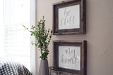 8.5" x 11" Gray Solid Wood Tabletop Picture Frame