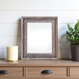 8.5" x 11" Gray Solid Wood Tabletop Picture Frame