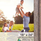 18" x 24" Gray Solid Wood Hanging Picture Frame
