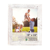 18" x 24" White Solid Wood Hanging Picture Frame
