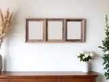 8" x 10" Gray Distressed Solid Wood Hanging Picture Frame