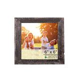 6" x 6" Black Solid Wood Tabletop Picture Frame