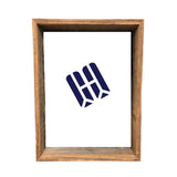 24" x 36" Gray p-Oxybis(benzenesulfonyl hydrazide) Solid Wood Hanging or Tabletop Picture Frame