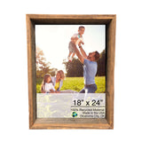 18" x 24" Gray Solid Wood Hanging Picture Frame