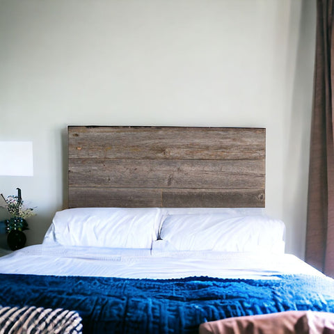Set of Six 3" x 12" Gray And Brown Wood Planks Wall Decor