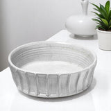 16" White Ceramic Round