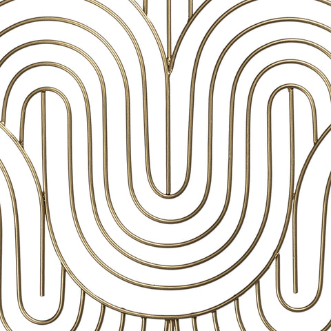 24" X 24" Gold Metal Novelty
