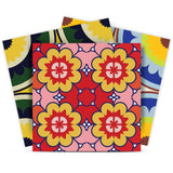 7" X 7" Mediterranean Brights Peel And Stick Removable Tiles