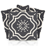 6" X 6" Burst Gray And White Peel And Stick Removable Tiles