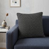 Super Black And White Check Throw Pillow
