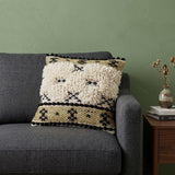 Shaggy Woven Throw Pillow
