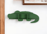 Green Alligator Modern Wall Shelf