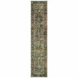 12' Green Runner Rug