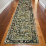 12' Green Runner Rug