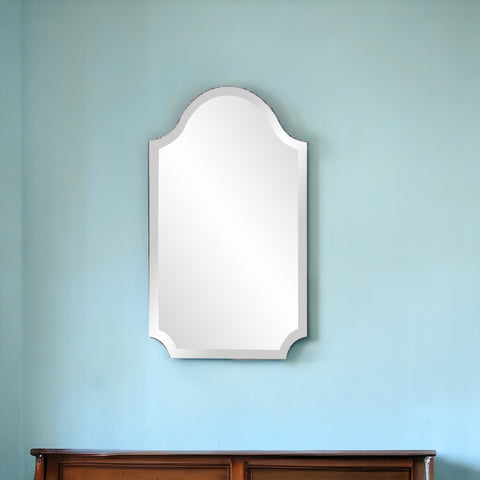 27" Clear Abstract Unframed Accent Mirror