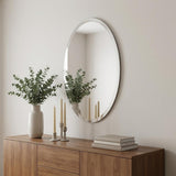 12" Clear Round Unframed Accent Mirror
