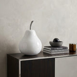 White Jumbo Pear Shaped Aluminum Accent Home Decor
