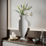 28" Clear Crystal Glass Table Vase