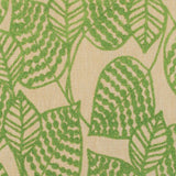 8' X 11' Green Floral Indoor Outdoor Area Rug