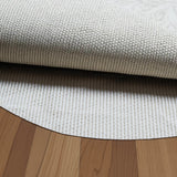 6' Round Beige Non Slip Rug Pad