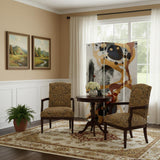72" Black And White Canvas Folding Three Panel Screen Room Divider