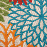 10' Green And Ivory Indoor Outdoor Area Rug