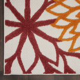 4' X 6' Green And Ivory Indoor Outdoor Area Rug