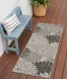 6' Gray Indoor Outdoor Area Rug
