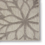 6' X 9' Gray Indoor Outdoor Area Rug