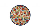 8' Green And Ivory Round Indoor Outdoor Area Rug