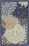 8' X 10' Rust Taupe And Gray Striped Washable Indoor Outdoor Area Rug