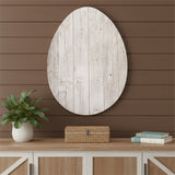 24" X 18" White Easter Solid Wood Hanging Dimensional Sculpture
