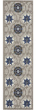 10' Blue And Gray Indoor Outdoor Area Rug