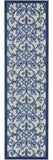 6' Blue And Gray Indoor Outdoor Area Rug
