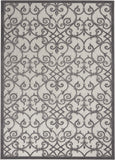 5' X 8' Gray Indoor Outdoor Area Rug