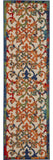 10' Ivory And Blue Indoor Outdoor Area Rug