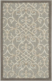 8' X 10' Copper Ivory And Olive Green Tribal Washable Indoor Outdoor Area Rug