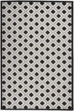 5' X 8' Black And White Indoor Outdoor Area Rug