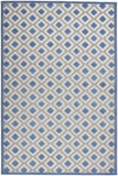 5' X 8' Blue And Gray Indoor Outdoor Area Rug