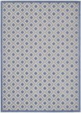7' X 10' Blue And Gray Indoor Outdoor Area Rug