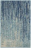 8' X 10' Gray And Light Gray Floral Washable Indoor Outdoor Area Rug