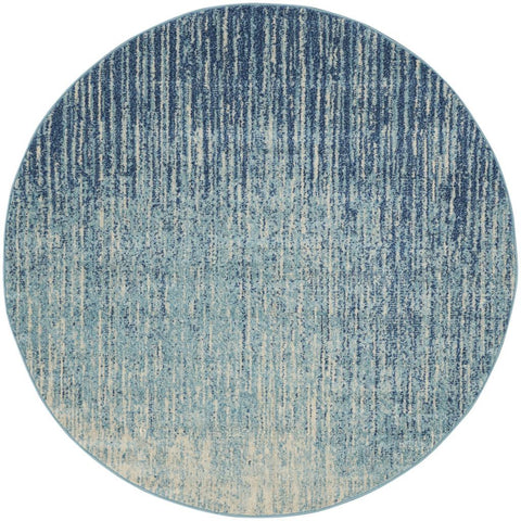 8' X 10' Green And Teal Striped Washable Area Rug With UV Protection