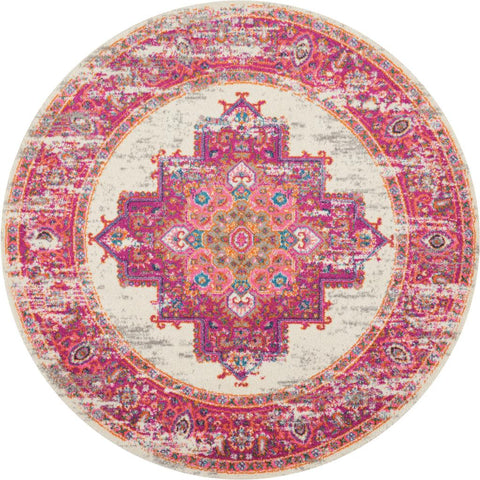 8' X 10' Pink And Gray Animal Print Washable Indoor Outdoor Area Rug